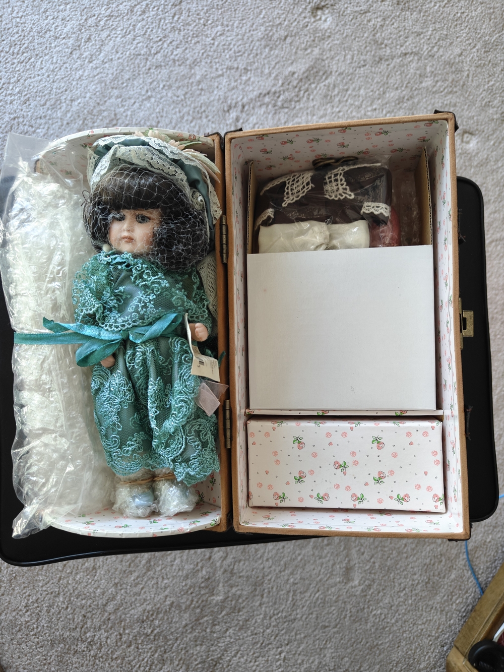 Vintage Trudy Traveler Completely Porcelain Doll By Show Stoppers
